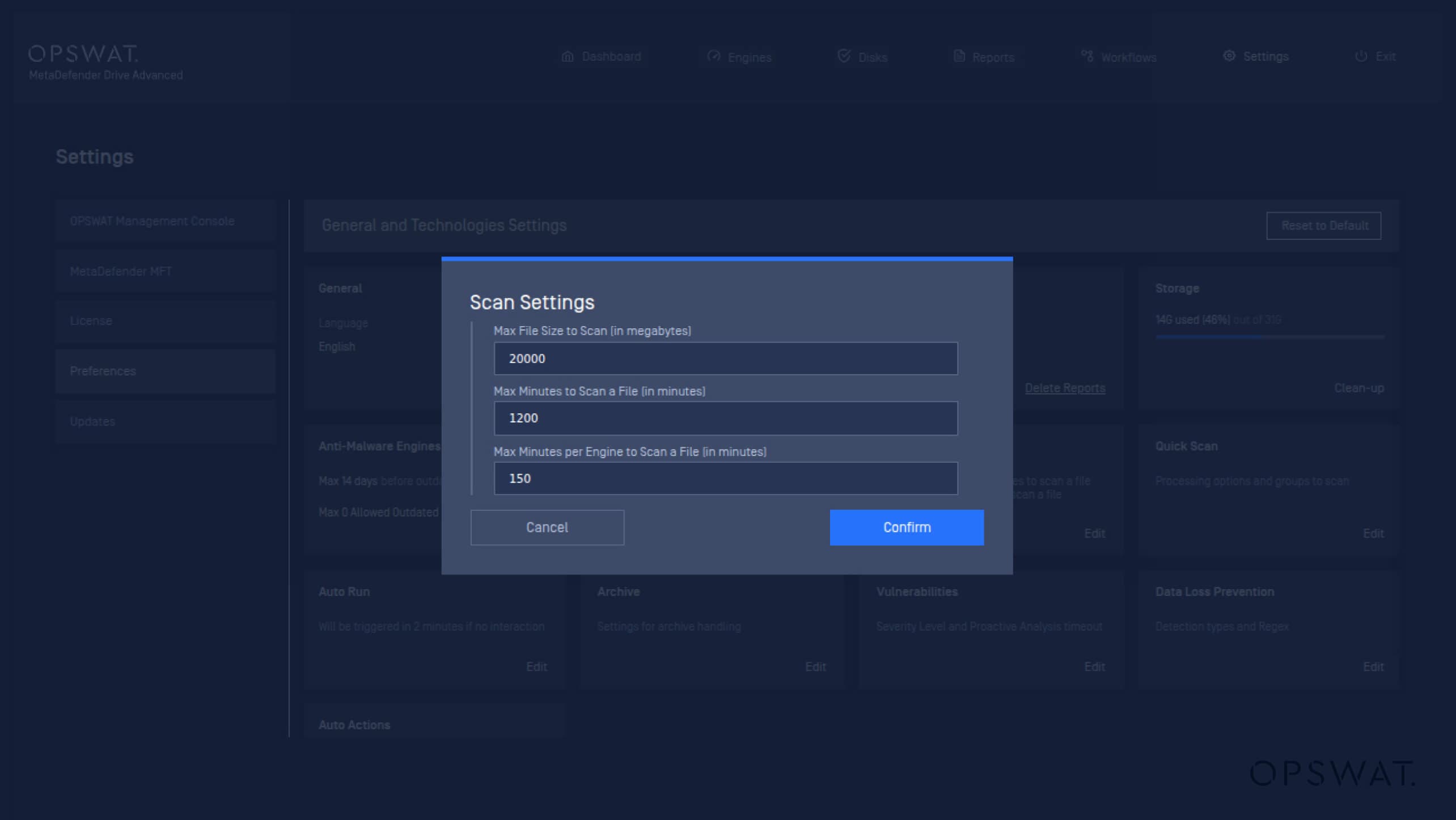 محرك MetaDefender Drive™ v4.3.4