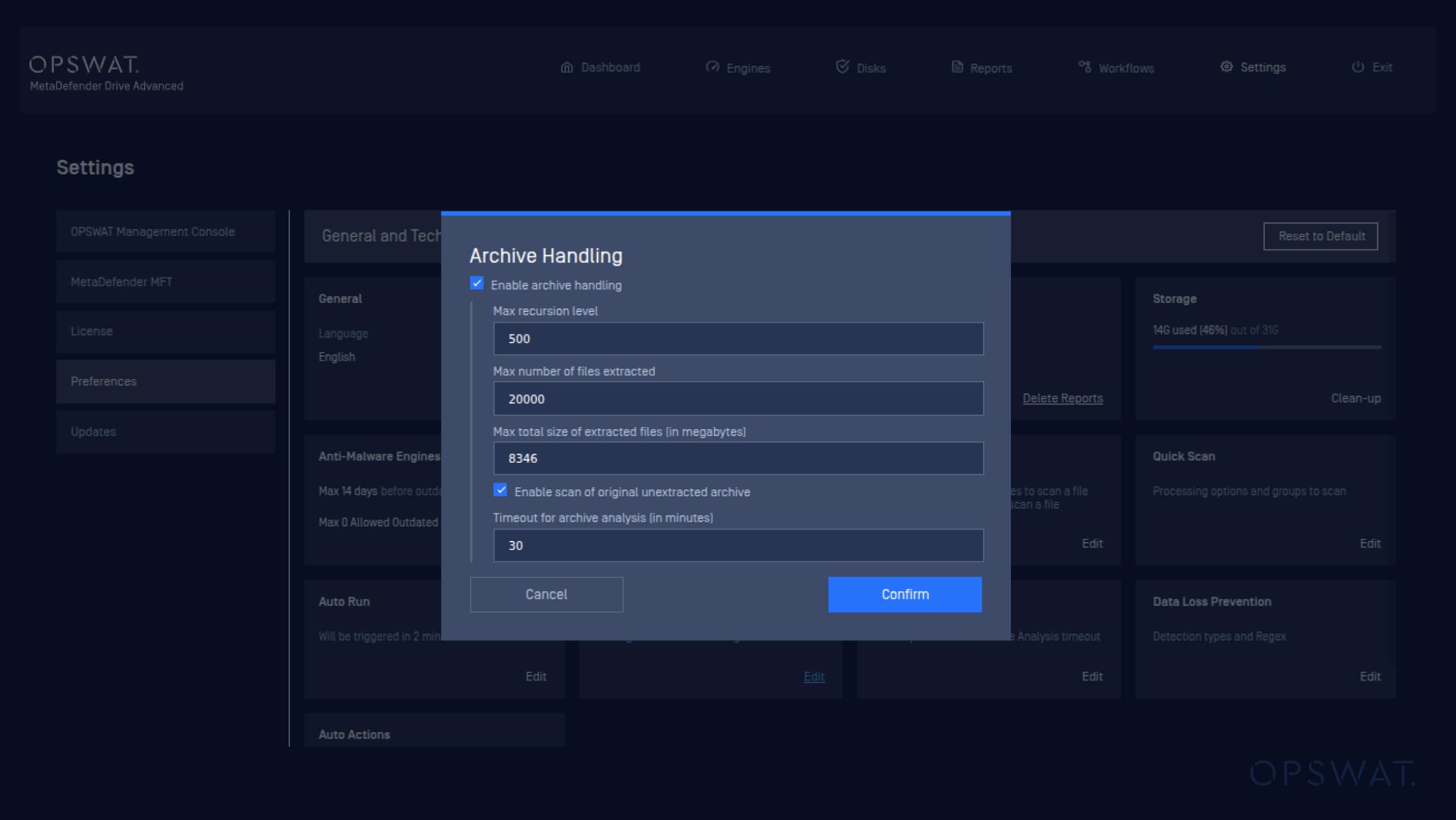 محرك MetaDefender Drive™ v4.3.4